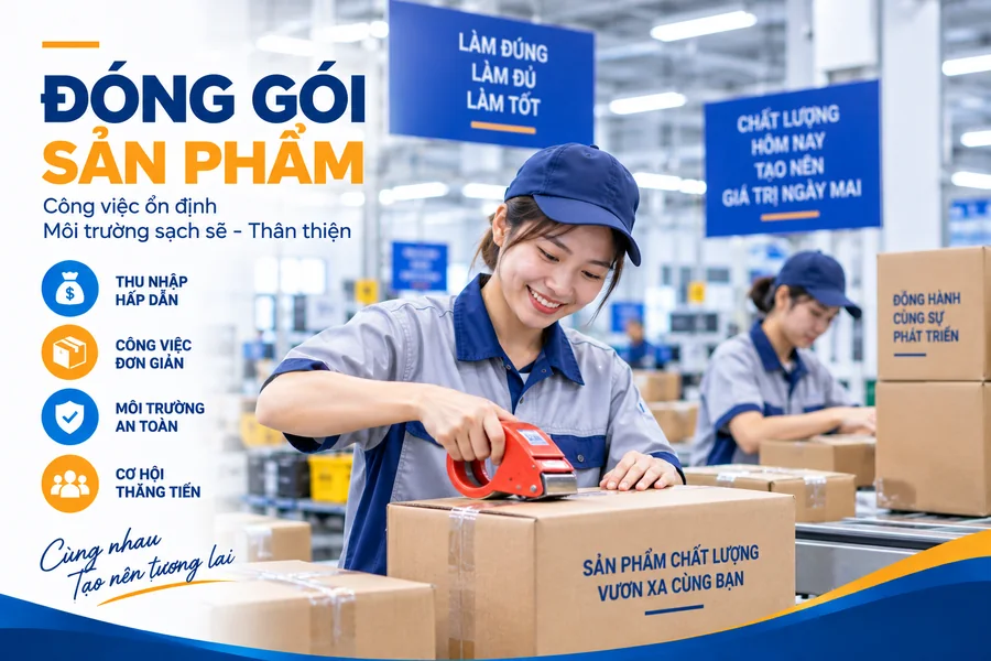 Công nhân đóng gói