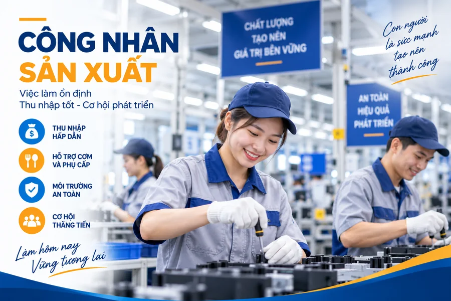 Công nhân sản xuất