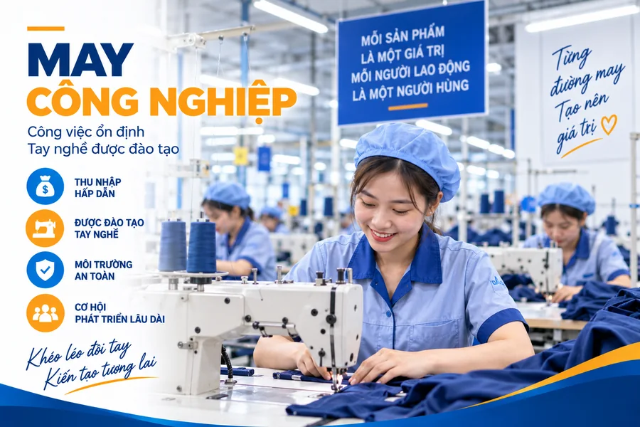 Công nhân may công nghiệp